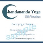 gift voucher four classes sample